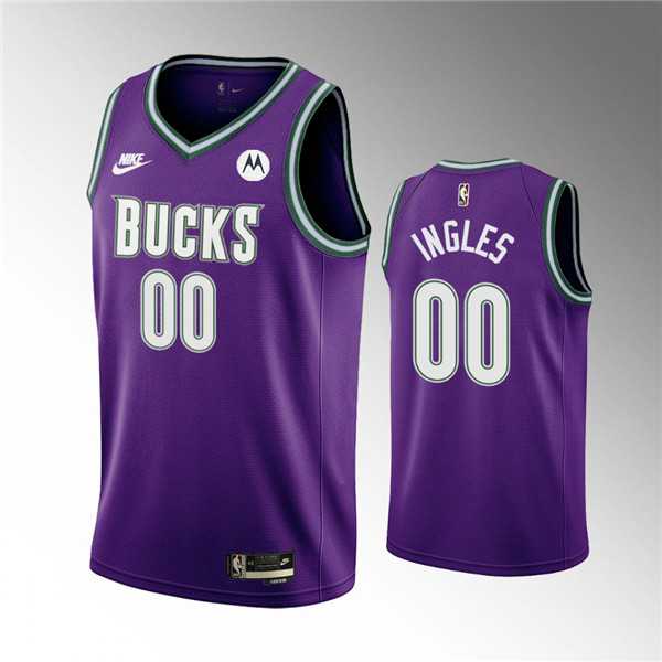 Men%27s Milwaukee Bucks Active Player Custom 2022-23 Purple Classic Edition Swingman Stitched Basketball Jersey->customized nba jersey->Custom Jersey